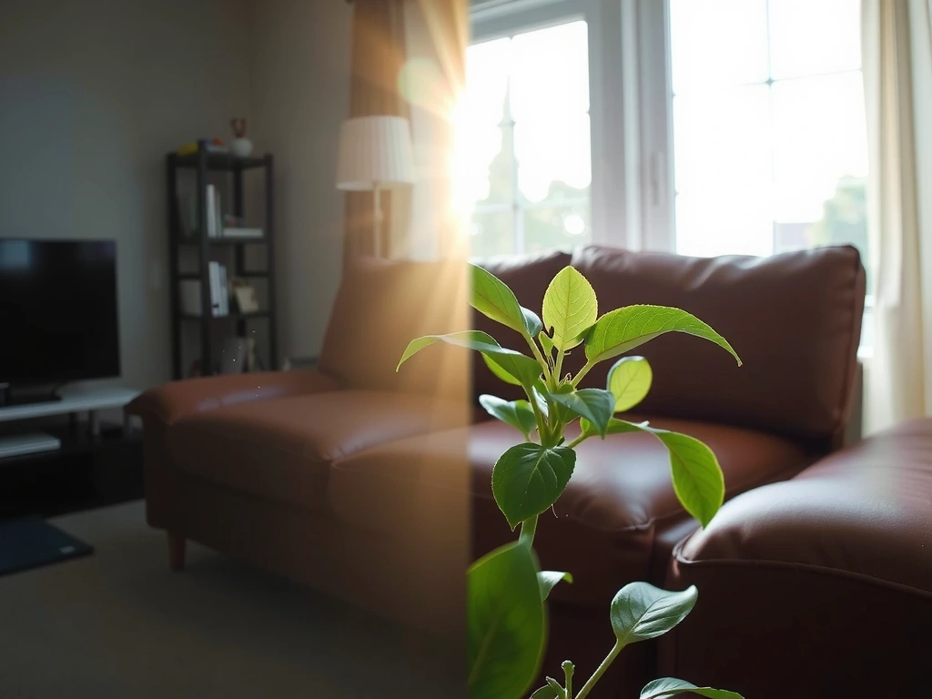 Porovnání před a po v obývacím pokoji