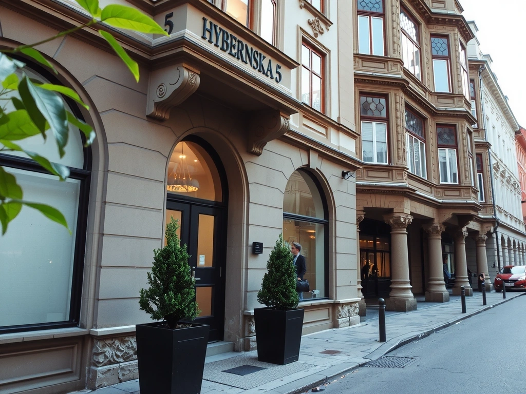 Průčelí budovy Hybernská 5