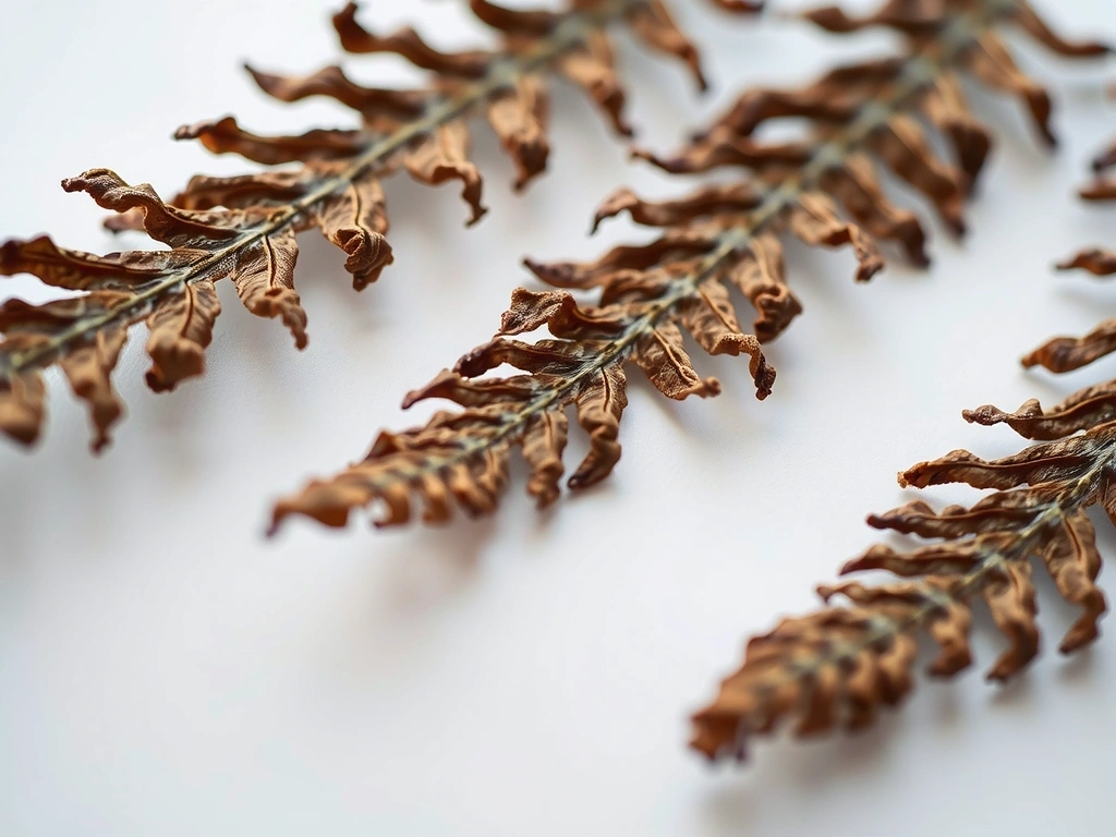 Dried fern specimen representing a missing page