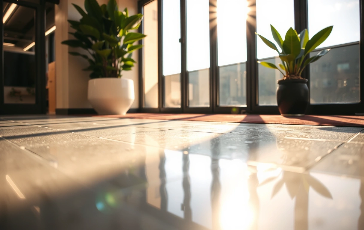 Čistá podlaha v kanceláři